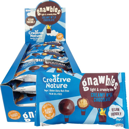  Creative Nature Gnawbles Bites Creeamy M*lk Chocolate 15x30g 