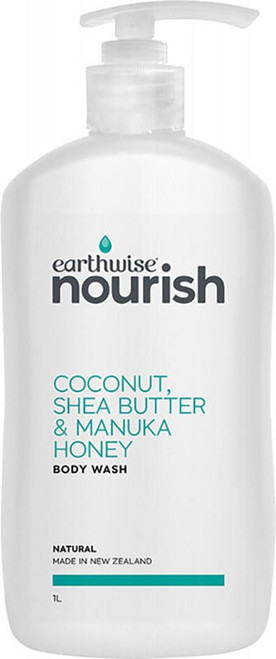  Earthwise Nourish Body Wash Coconut Shea Butter Manuka Honey 1L 