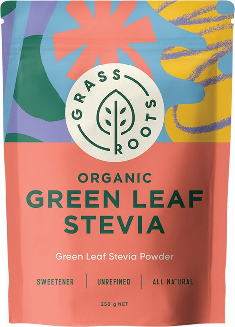  Grass Roots Organic Green Leaf Stevia Powder 250g 