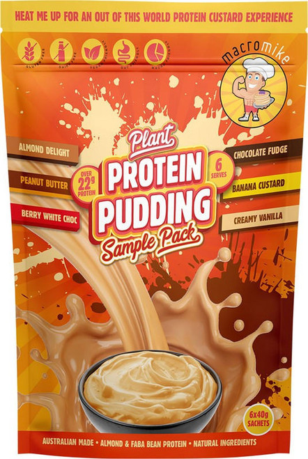  Macro Mike Plant Protein Pudding Sample Pack 40g 