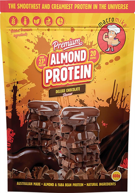  Macro Mike Premium Almond Protein Deluxe Chocolate 800g 