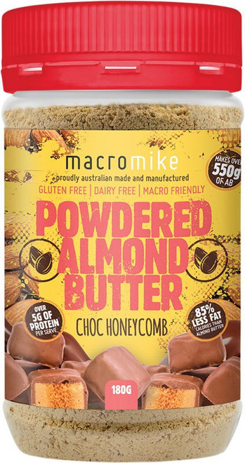  Macro Mike Powdered Almond Butter Choc Honeycomb 180g 