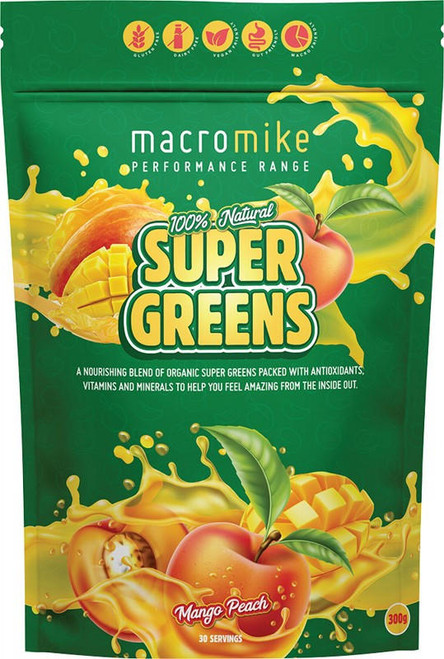  Macro Mike Super Greens Mango Peach 300g 