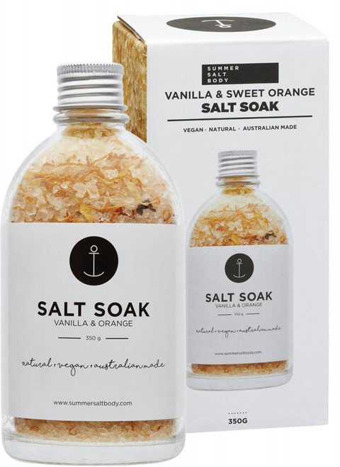 Summer Salt Body Salt Soak Vanilla and Sweet Orange 350g