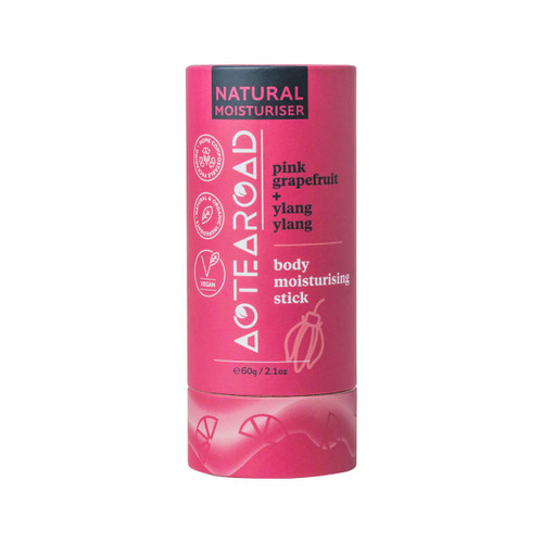  Aotearoad Natural Body Moisturising Stick Pink Grapefruit + Ylang Ylang 60g 