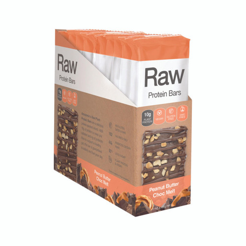 Amazonia Raw Bar Protein Peanut Butter Choc Melt 40g x 10
