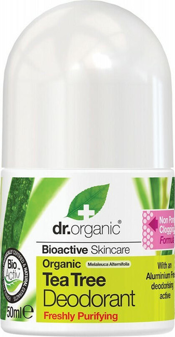 Dr Organic Tea Tree Roll On Deodorant 50ml