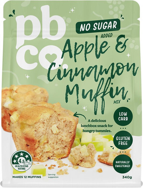 Pbco PBCO Apple Cinnamon Muffin Mix No Sugar Added 340g - ON SALE BB 21/01/25 