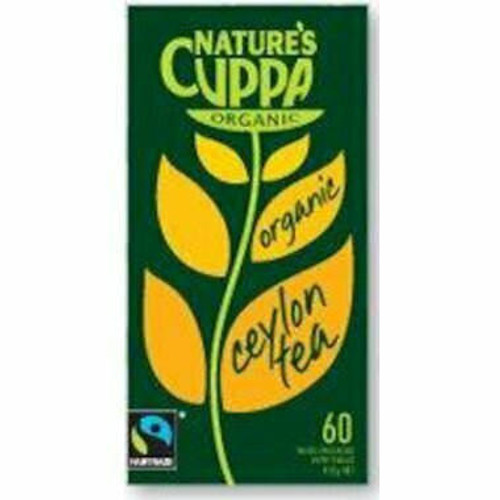  Nature's Cuppa Tea Black Ceylon Organic 60 Tea Bags 60 Tea Bags ON SALE 