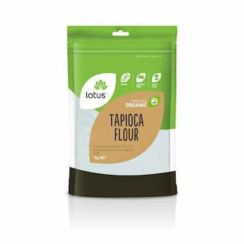  Lotus Tapioca Flour Organic 1kg - ON SALE -DAMAGED- BB 09/09/24 