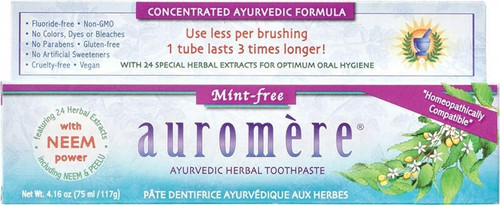 Auromere Mint Free Toothpaste 117g