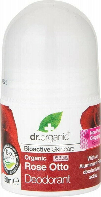 Dr Organic Rose Otto Roll On Deodorant 50ml