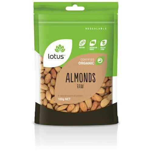 Lotus Almonds Raw Organic 100g Lotus