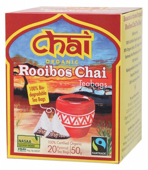 Chai Tea Organic Rooibos Chai 20 By Chai Tea