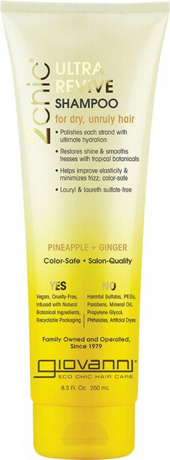 Giovanni 2Chic Pineapple and Ginger Shampoo 250ml