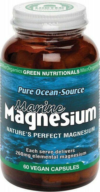 Green Nutritionals Marine Magnesium 260mg Vegetable 60 Capsules