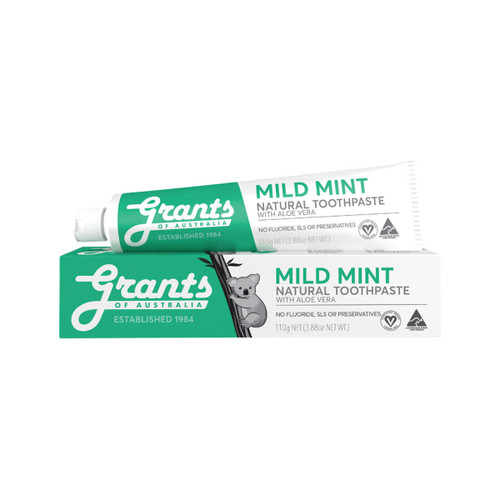 Grants Of Australia Grants Toothpaste Mild Mint with Aloe Vera 110g