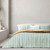 Thermal Flannel QCS Hamptons Stripe Aqua Haze
