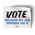 Vote Because (4" x 3" Vinyl Sticker -- Pack of Two!)
