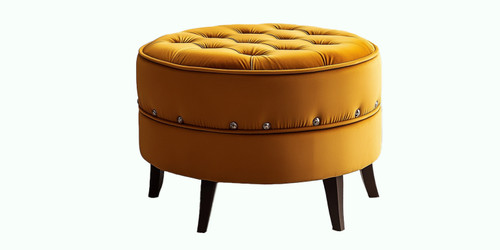 Luxe Tufted Round Storage Luxe Tufted Round Storage