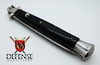 INOX Italian 13" Vintage Black J Inox Stiletto Switchblade Side-Open Push Button Knife