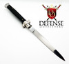 INOX Italian 11" Vintage Black Marked "J Inox" Stiletto Switchblade Side-Open Push Button Knife