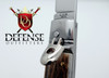 GOM INOX Italian 8" Lever-Letto Style Automatic Thick Stag Switchblade Knife