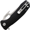 HB1051 Honey Badger Drop Point Opener Large Black 8Cr13MoV Knife