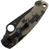 Spyderco Para-Military 2 Linerlock Folding Black Finish Blade Pocket Knife with Digital Camo G-10 Handles