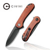 CIVIVI Elementum Flipper Knife Wood Handle (2.96" D2 Blade)