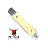 Cobratec Trapper Hidden Release White Bone Side Open Automatic Knife