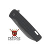 Cobratec Black Rhino Black Frag Aluminum Handle D2 Black Stonewashed Blade Folder