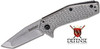 Kershaw 1324 Cathode Assisted Flipper Knife Stonewashed Tanto Blade