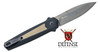 Kershaw Launch 15 AUTO Folding Knife CPM-MagnaCut BlackWashed Spear Point Blade, Black Aluminum Handles with Canvas Micarta Inlays plus Reversible Clip