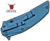 Kershaw Outright Assisted Blue Upswept Blade, Blue Stainless Steel Handles with Black G10 Overlays plus Frame Lock