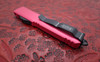 Microtech Ultratech OTF Automatic Pink Handle Drop Point Serrated Tactical Black Blade