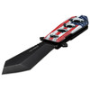 Tactical Evolution Stonewash Spring Assisted Folding Knife with US Flag Graphic