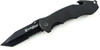 Smith & Wesson Border Guard BG6TS Folding Black Tanto Combo Blade, G10 Handles