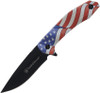America Hero Combo Stars and Stripes Folder plus Bullet Folding pocket Knife Gift Set