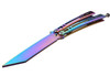 MTech Spectrum Balisong Butterfly Trainer Neo Chrome Rainbow