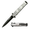 Tac-Force Spring Assisted Mother of Pearl Black Spear Point Blade