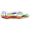 MTech USA Spring Assisted Rainbow Handle Heart Engraved Serrated Blade