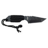 Survivor Fixed Blade Black Tanto Full Tang with Fire Starter Kit Knife
