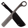 Master USA Fixed Blade Ti Coated Grey Razor Blade Knife Hole Ring Grip