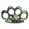 Z-Hunter Self Defense Green and Black Skull Knuckles
