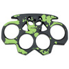 Z-Hunter Self Defense Green and Black Skull Knuckles