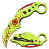 Z Hunter Spring Assisted Knife Zombie Splat Karambit Blade