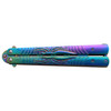 MTech USA Ti Coated Neo Chrome Spider Trainer Dull Blade Balisong Buterfly Knife
