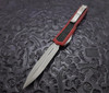 Microtech Makora Weathered Red Double Edge Apocalyptic Standard w/ Nickel Boron Internals Signature Series