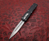 Microtech Dirac Double Edge OTF Knife Stonewash Standard Blade